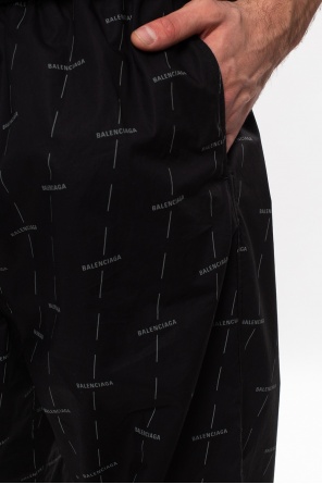Balenciaga sort trousers with logo