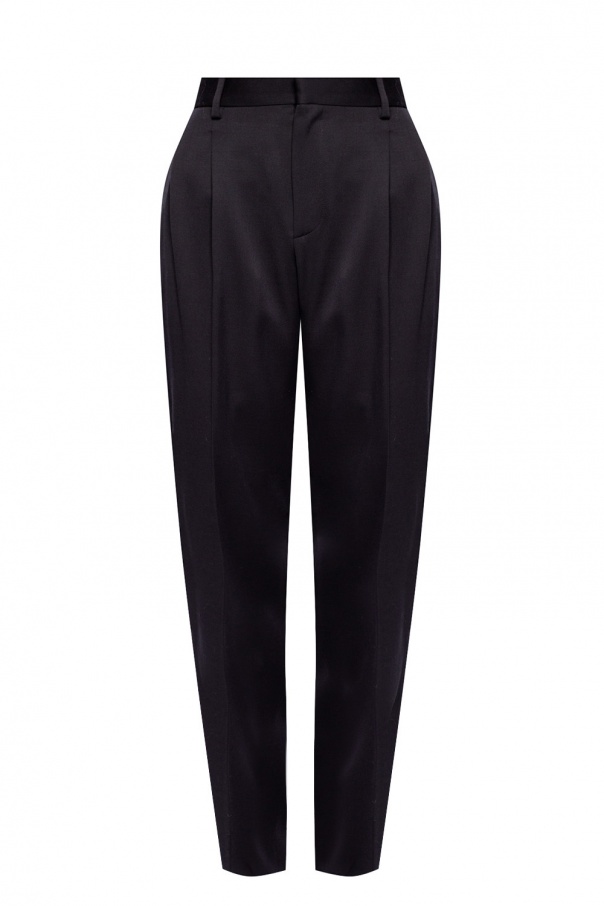 Stella McCartney Wool pleat-front trousers