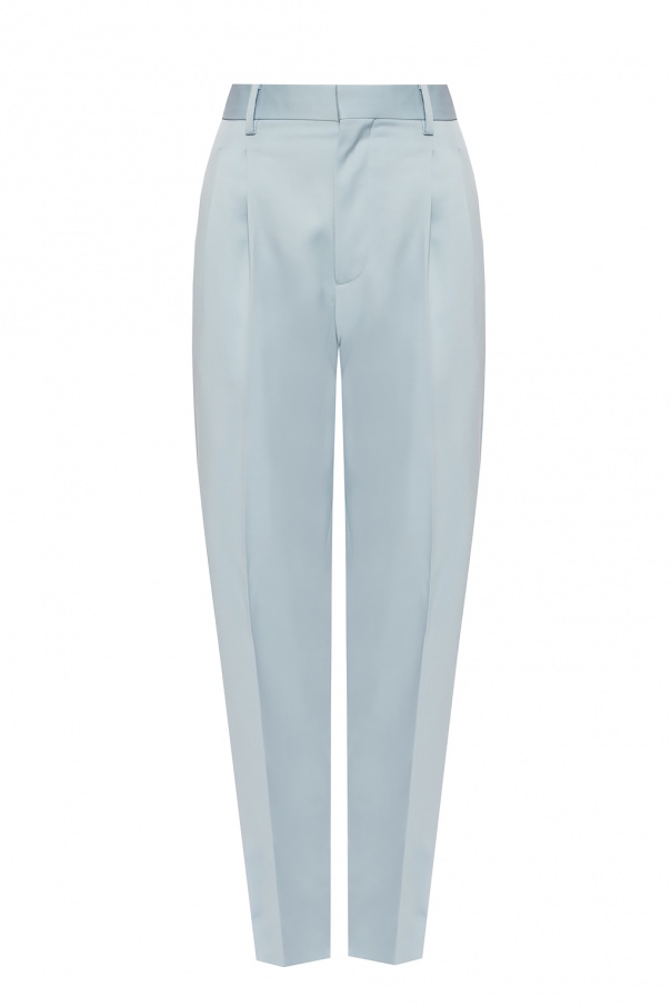 Stella McCartney Wool pleat-front trousers