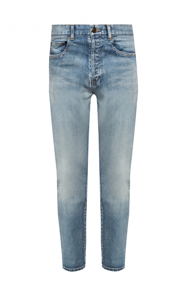 Saint Laurent Raw-trimmed jeans
