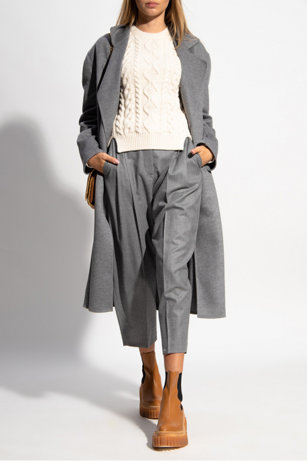 GenesinlifeShops Canada - Grey Wool trousers Stella McCartney - sacai  pleated-detail sleeveless dress