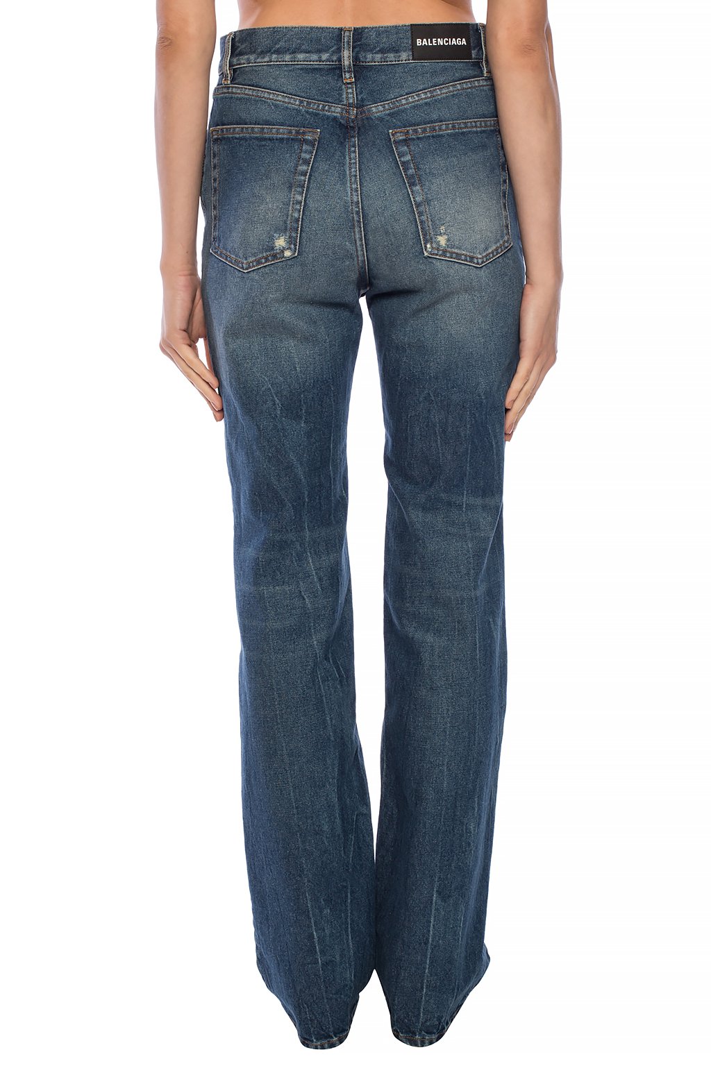 balenciaga logo jeans