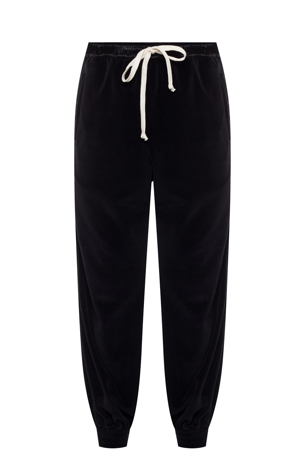 white and black gucci sweatpants