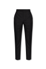 Saint Laurent BLACK Pleat-front trousers