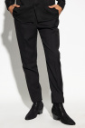 Saint Laurent BLACK Pleat-front trousers