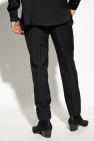 Saint Laurent BLACK Pleat-front trousers