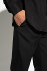 Saint Laurent BLACK Pleat-front trousers
