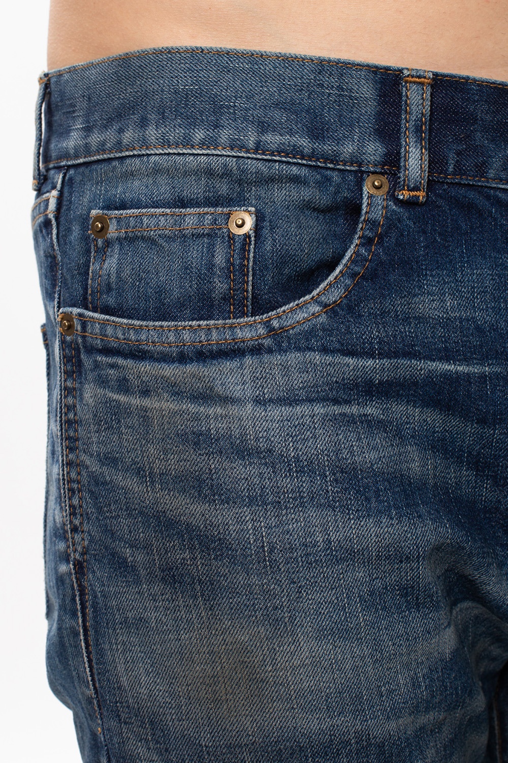 Louis Vuitton Stonewashed Monogram Patch Boot-Cut Jeans