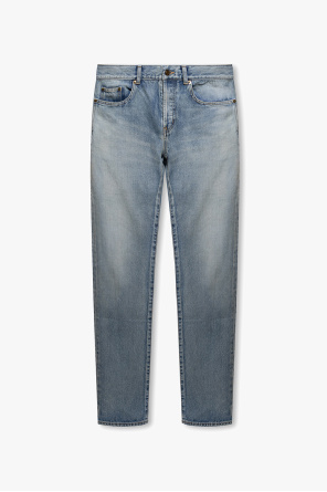 Saint Laurent джинсовая рубашка с длинными рукавами