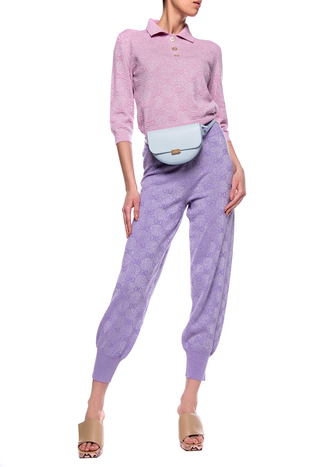 purple gucci sweatpants