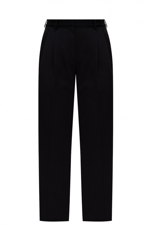 Stella McCartney Wool pleat-front trousers