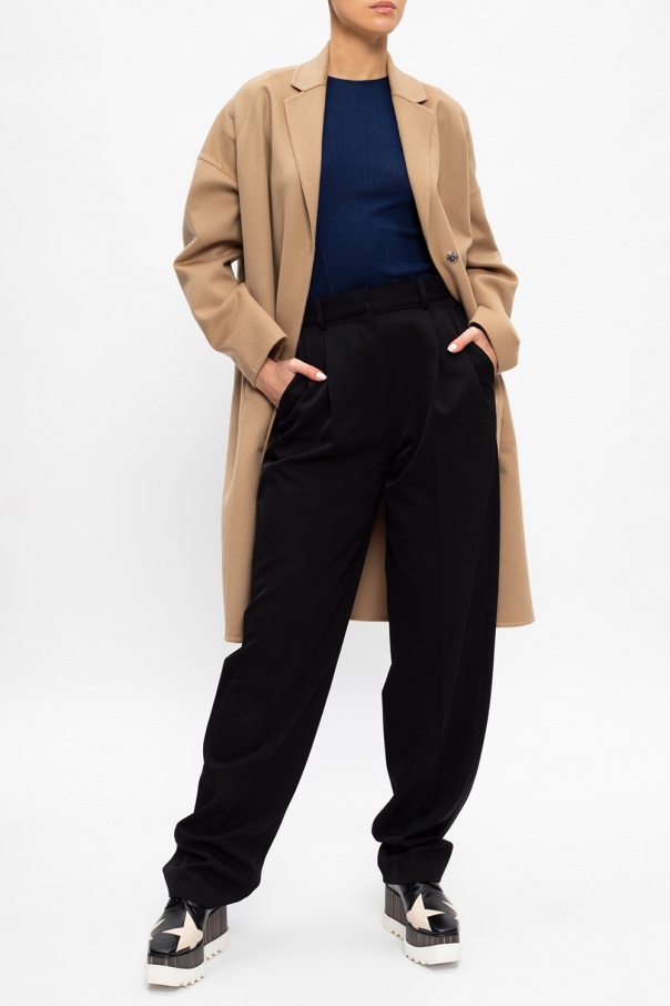 Stella McCartney Wool pleat-front trousers