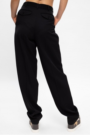 Stella McCartney Wool pleat-front trousers