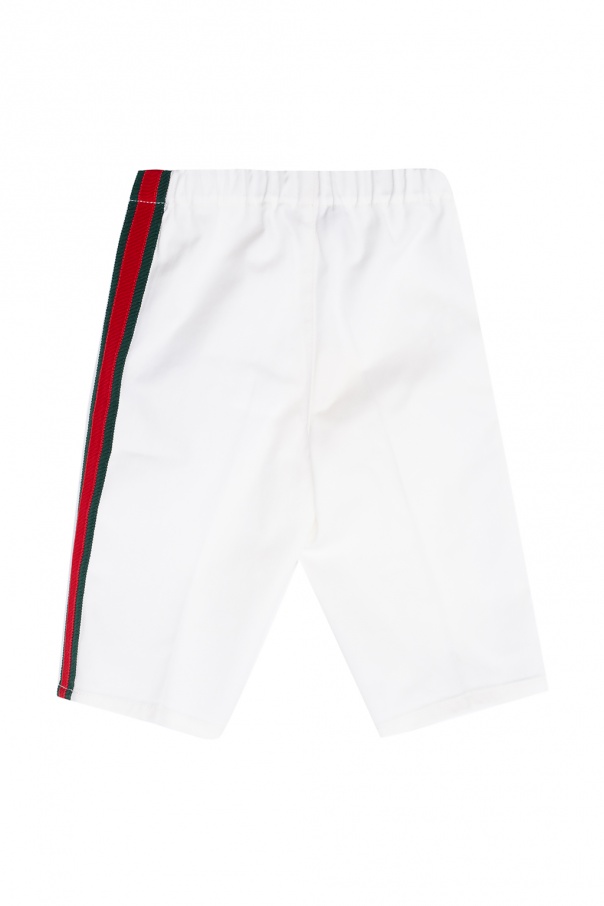 Gucci Kids 'Web' stripe Summer trousers