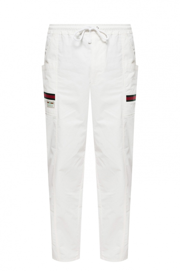 gucci white sweatpants