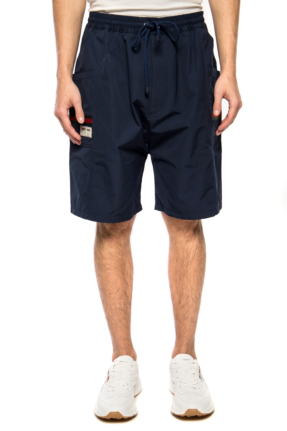 gucci logo shorts