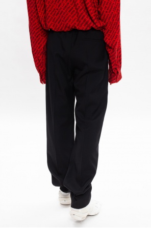 Balenciaga Pleat-front straight-leg trousers