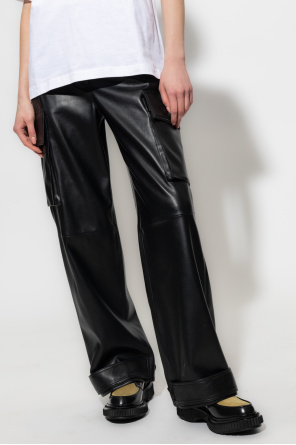 STAND STUDIO Faux leather trousers