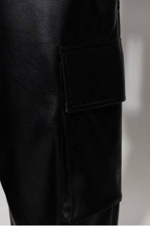 STAND STUDIO Faux leather versace trousers