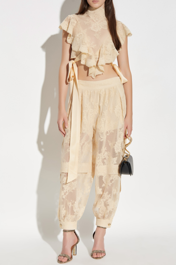 Zimmermann Weite Spitzenhose
