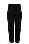 Balenciaga Pleat-front Gap trousers with logo