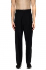 Balenciaga Pleat-front Gap trousers with logo