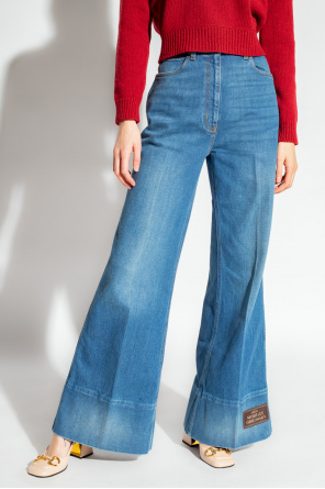 Gucci Jeansy z rozszerzanymi nogawkami