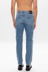 gucci Shimmery Raw edge jeans