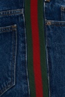 Gucci screener gucci Kids GG embroidered candy-stripe shirt