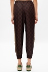 Gucci Silk trousers with logo