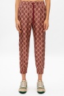 Gucci Silk trousers with logo