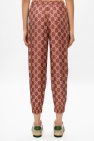 Gucci Silk trousers with logo