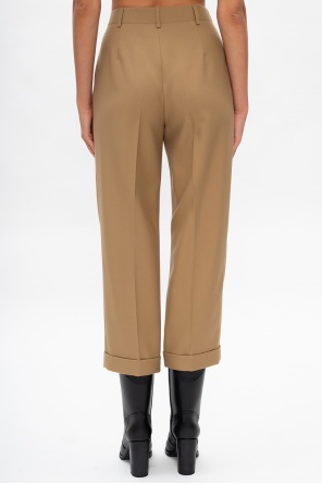 Saint Laurent Wool pleat-Classic trousers