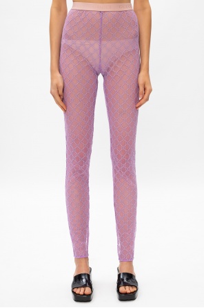 Gucci Sheer leggings with logo