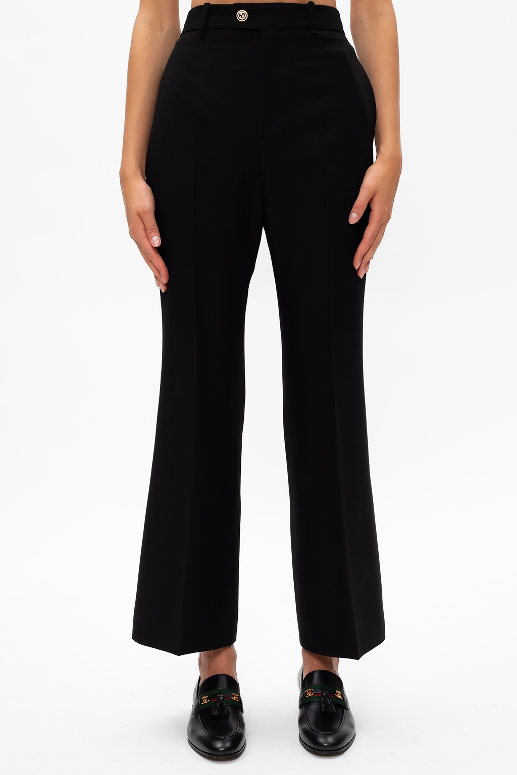 Gucci Pleat-front trousers Class with logo
