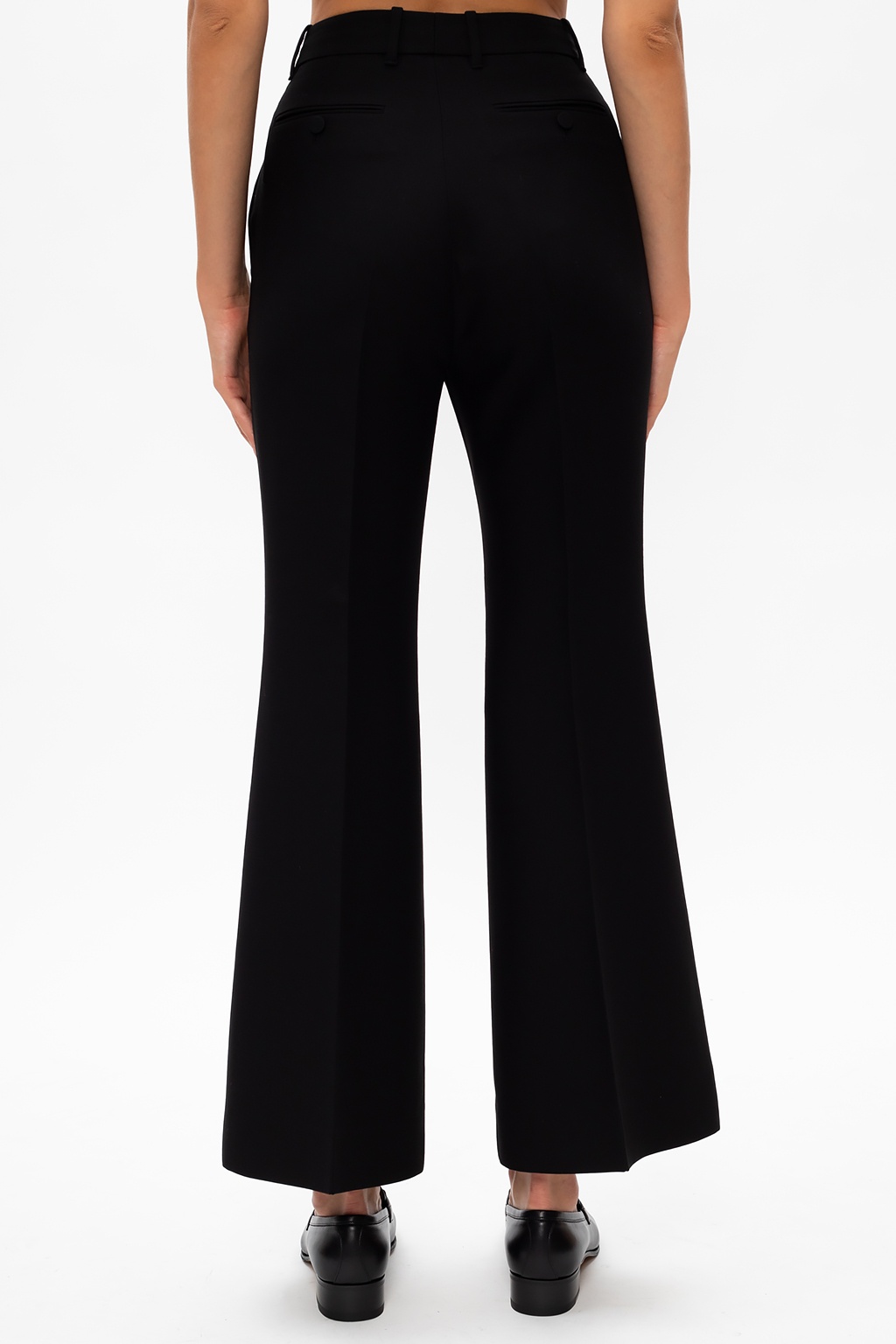 Gucci Pleat-front trousers with logo