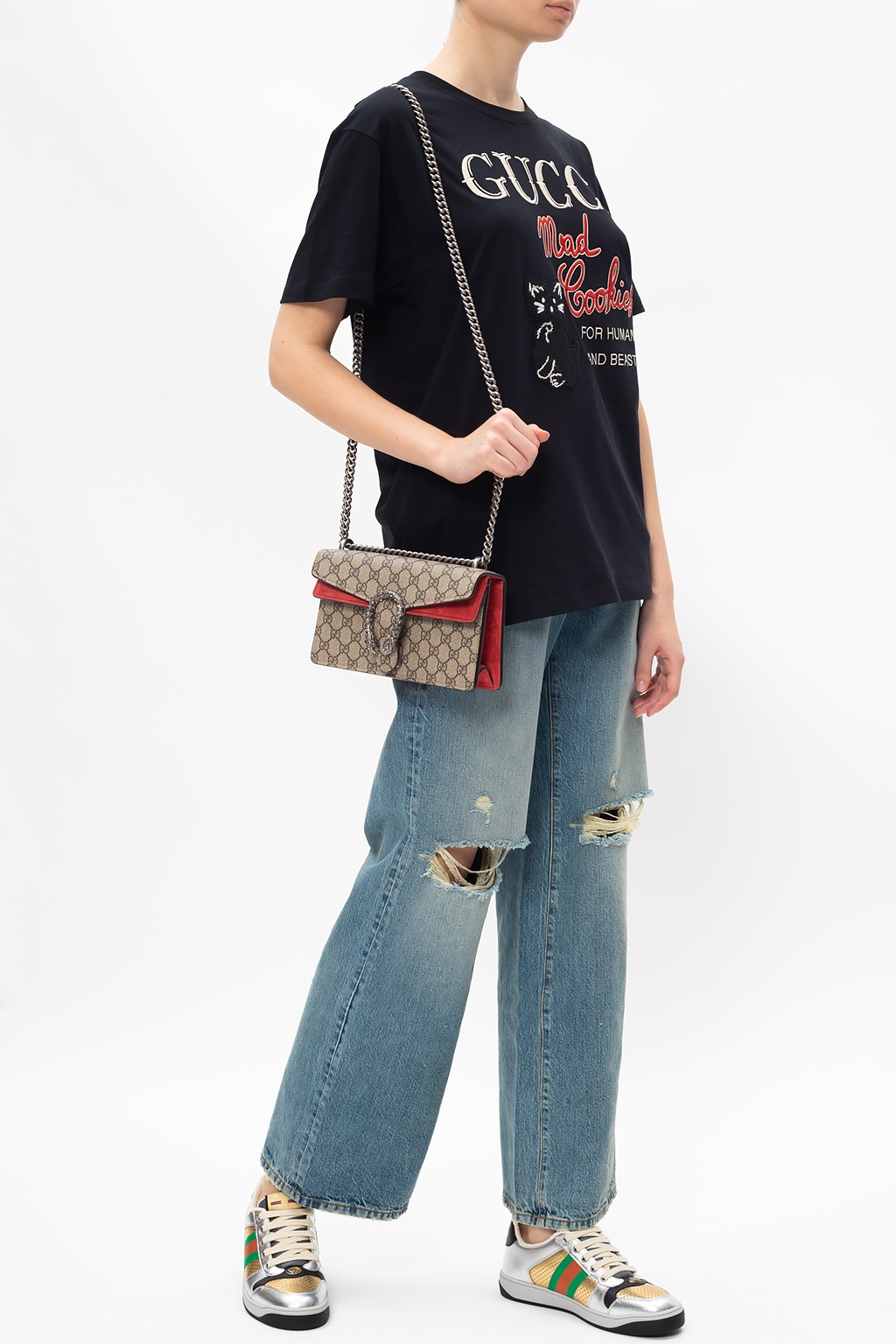 gucci Bag Raw edge jeans