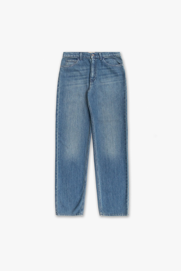Gucci red Kids Patched jeans