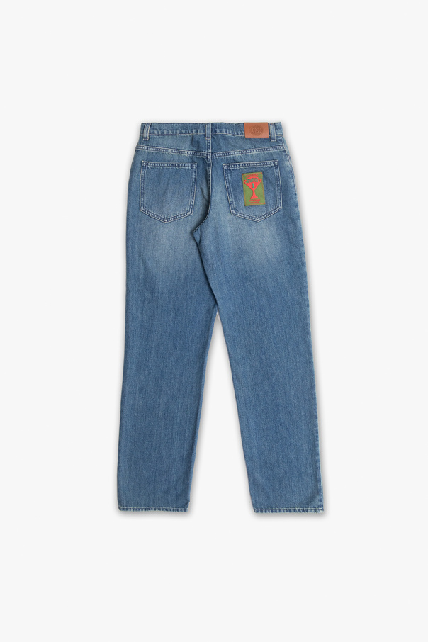 Gucci headband Kids Patched jeans