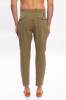 Gucci Branded pleat-front trousers