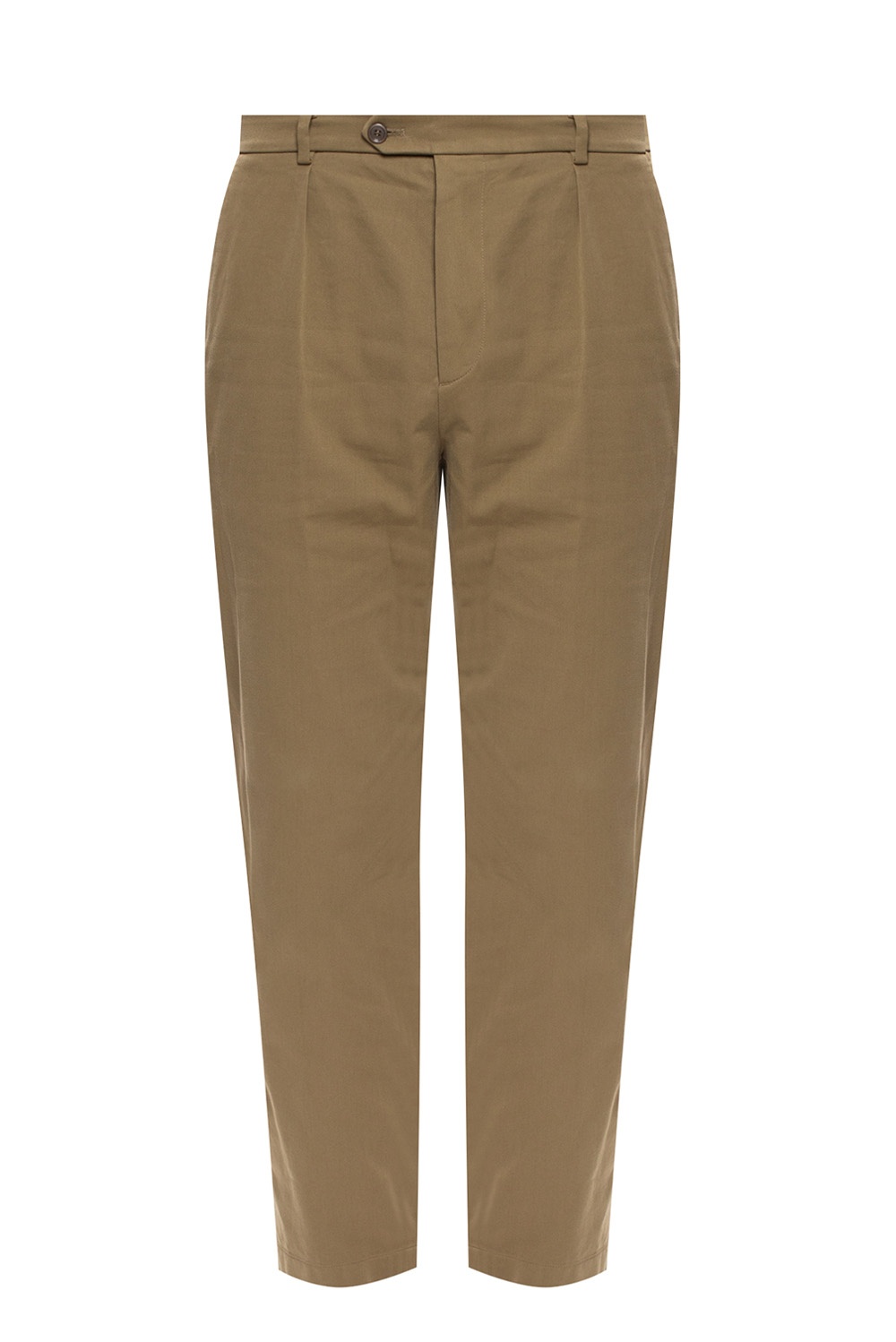 Gucci Branded pleat-front trousers