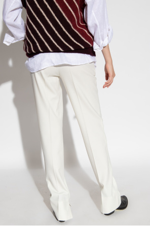 Stella McCartney Spodnie z satynowym paskiem