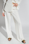 Stella McCartney WHITE Pleat-front trousers
