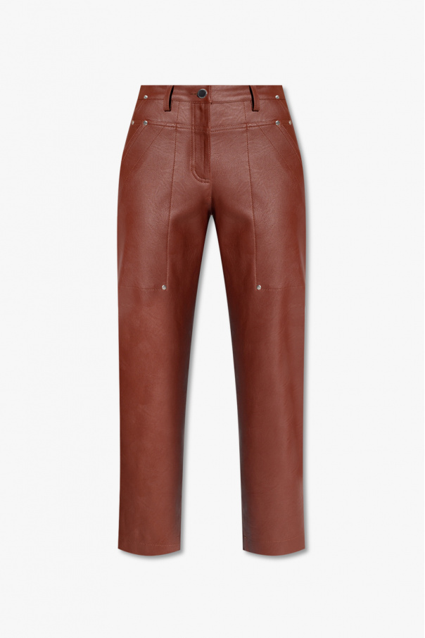 Stella McCartney Vegan leather slim trousers
