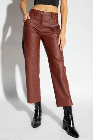 Stella McCartney Vegan leather slim trousers