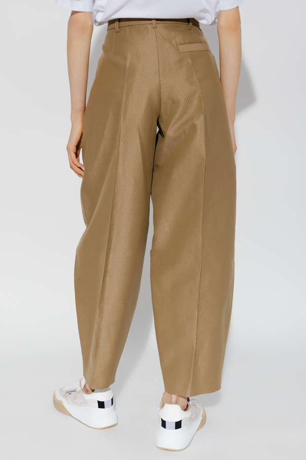 Beige Trousers with pleats Stella McCartney - Vitkac Canada