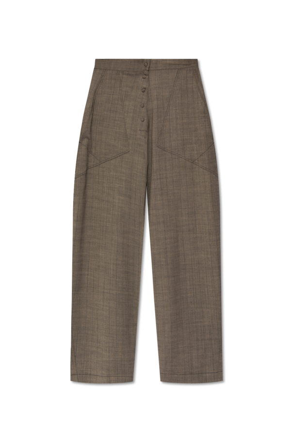 Stella McCartney Spodnie z szerokimi nogawkami