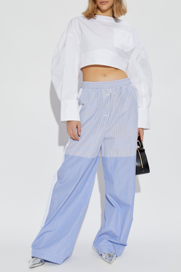 Stella McCartney Trousers with striped pattern