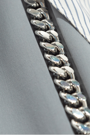 Stella McCartney Pantalones de lana con cadena característica