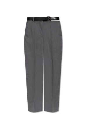 Wool crease-front trousers